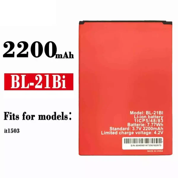 Original new battery BL-21Bi for ITEL it1503