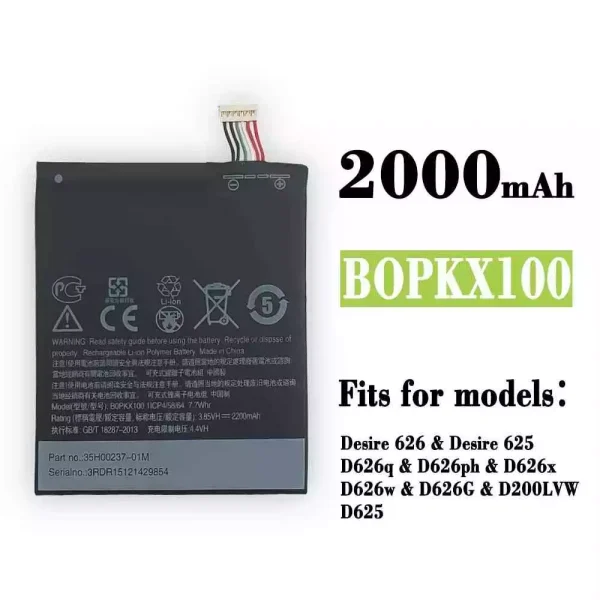 Original new battery B0PKX100 BOPKX100 for HTC Desire 626 / Desire 625
