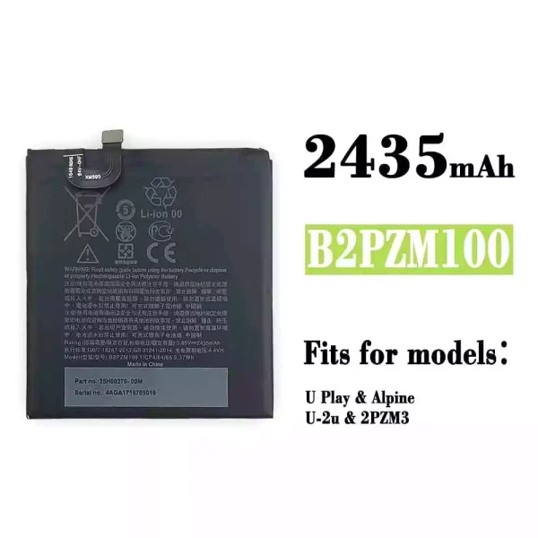 Original new battery B2PZM100 for HTC U Play/ U-2U