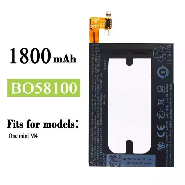 Original new battery BO58100 for HTC One mini M4 601E/S/N 603E