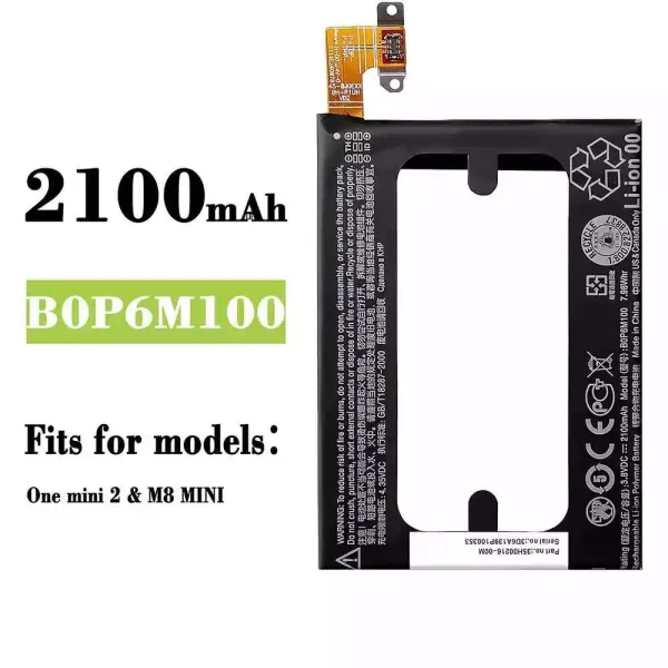Original new battery B0P6M100 for HTC One Mini 2 / M8 Mini