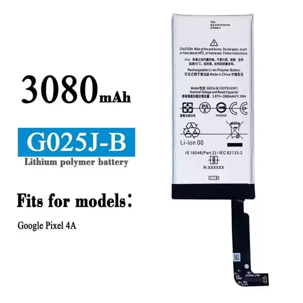 Original new battery G025J-B for Google PIXEL 4A