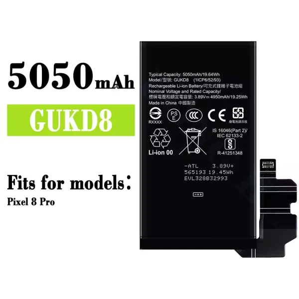Original new battery GUKD8 for Google Pixel 8 Pro