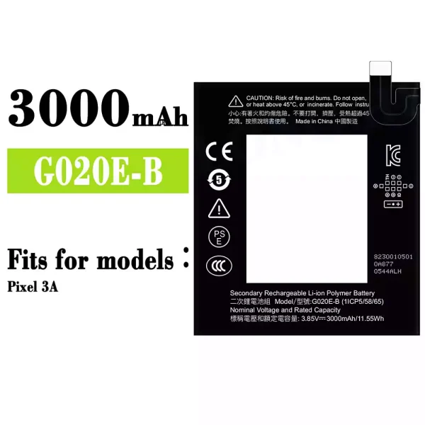 Original new battery G020E-B for Google PIXEL 3A