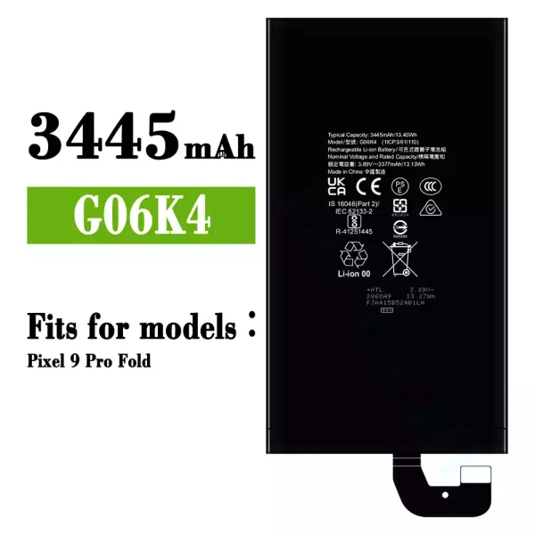 Original new battery G06K4 for Google Pixel 9 Pro Fold