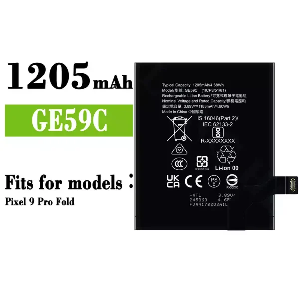 Original new battery GE59C for Google Pixel 9 Pro Fold
