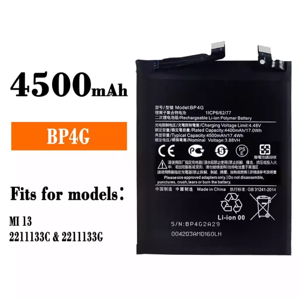 Original new battery BP4G for Xiaomi MI 13