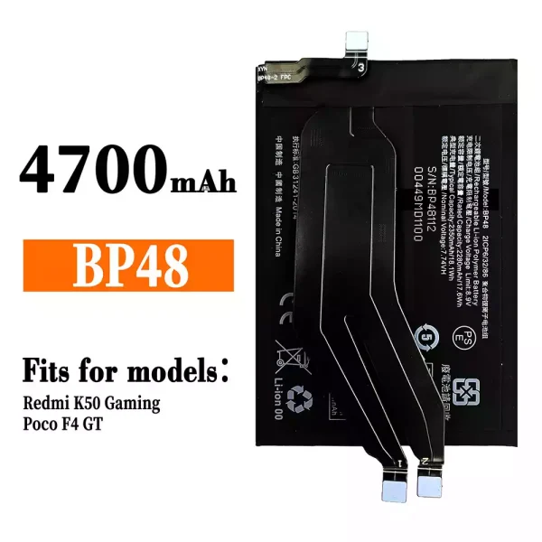 Original new battery BP48 for Xiaomi Redmi K50 Gaming / Poco F4 GT