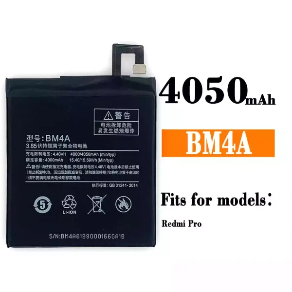Original new battery BM4A for Xiaomi redmi pro