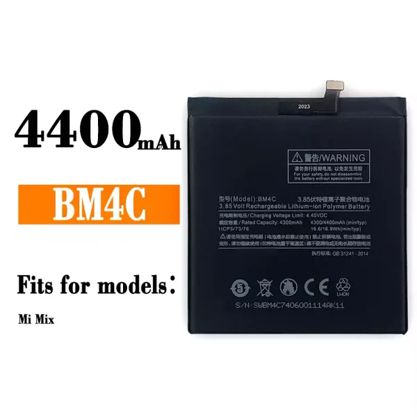 Original new battery BM4C for Xiaomi Mi MIX