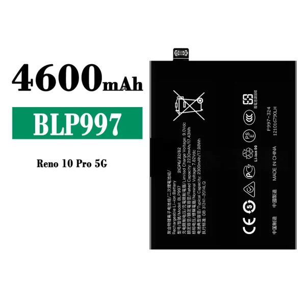 Original new battery BLP997 for OPPO Reno 10 Pro