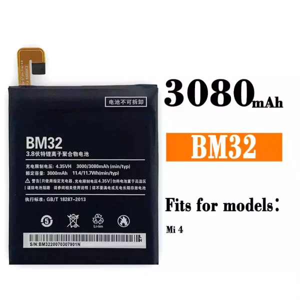 Original new battery BM32 for Xiaomi Mi 4