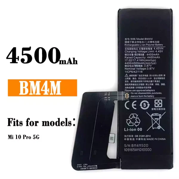 Original new battery BM4M for Xiaomi Mi 10 Pro