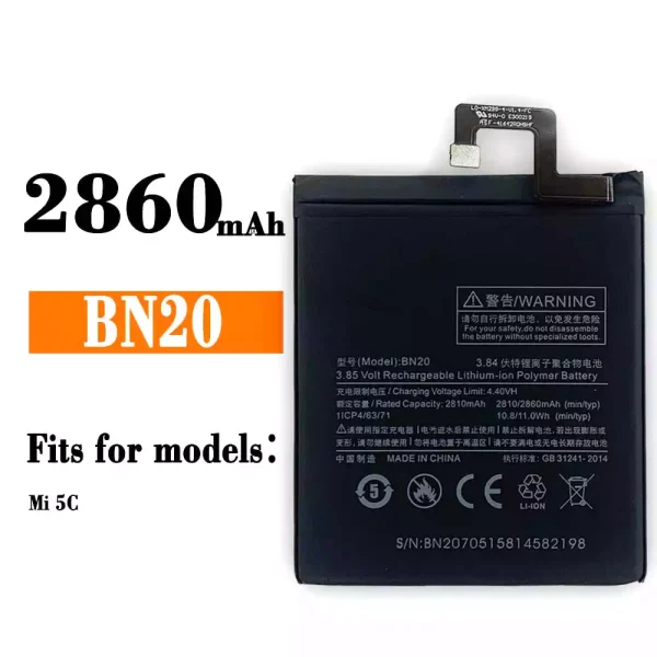 Original new battery BN20 for Xiaomi Mi 5C