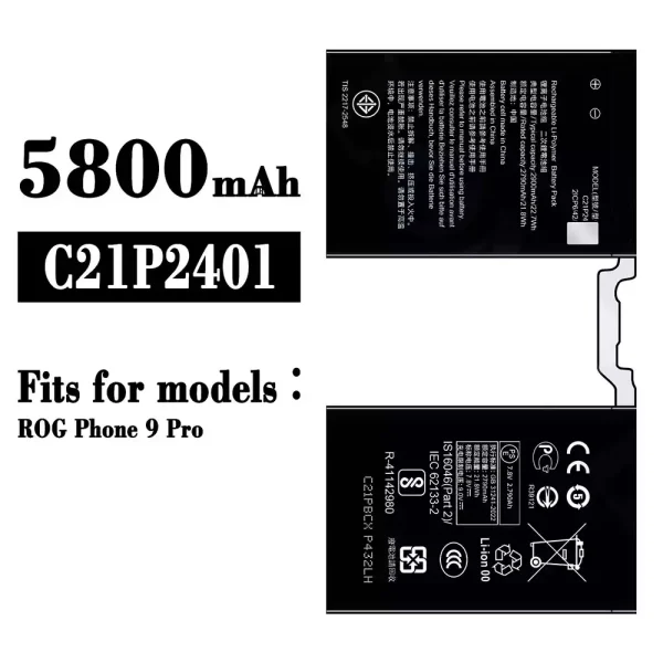 Original new battery C21P2401 for Asus ROG Phone 9 Pro