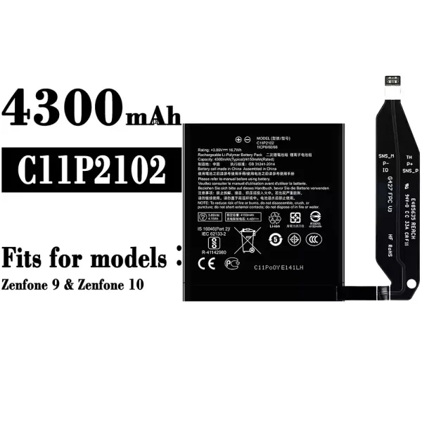 Original new battery C11P2102 for Asus Zenfone 9 / Zenfone 10