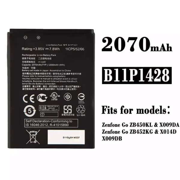 Original new battery B11P1428 for Asus Zenfone Go ZB450KL / ZB452KG