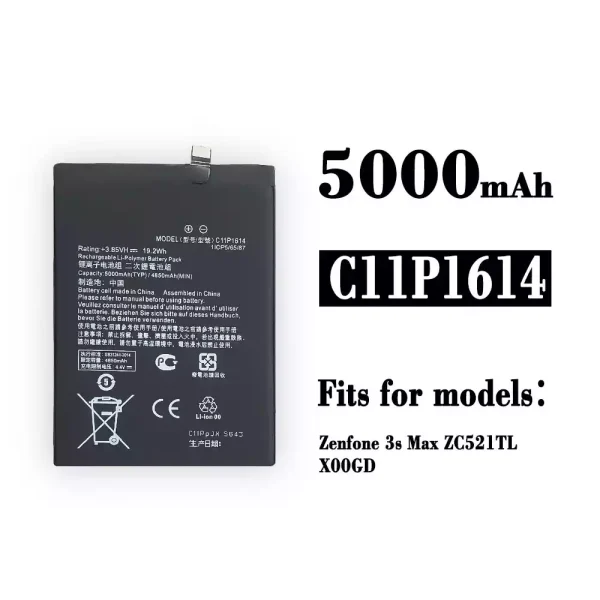 Original new battery C11P1614 for Asus Zenfone 3S Max