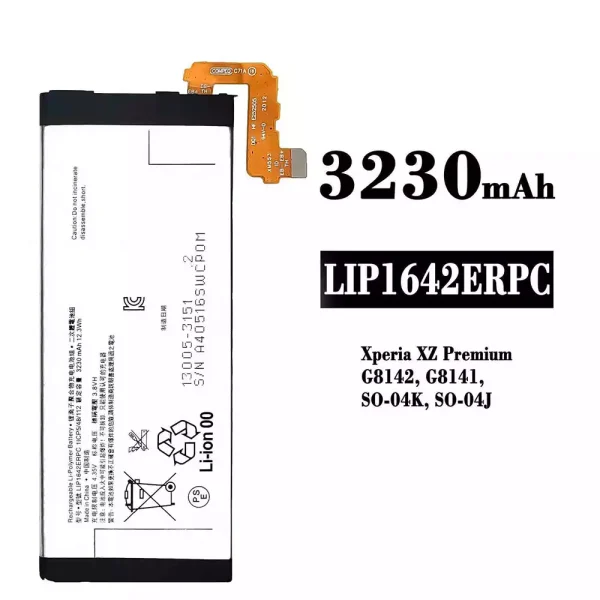 Original new battery LIP1642ERPC for Sony Xperia XZ Premium