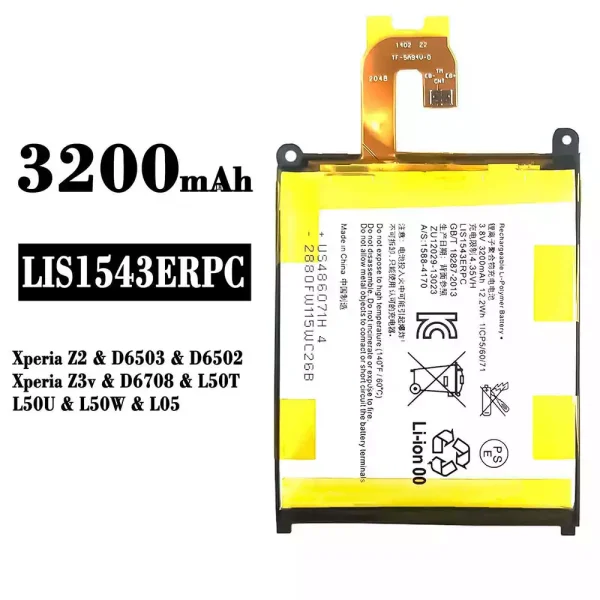 Original new battery LIS1543ERPC for Sony Xperia Z2 / Xperia Z3v