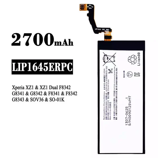 Original new battery LIP1645ERPC for Sony Xperia XZ1 / XZ1 Dual
