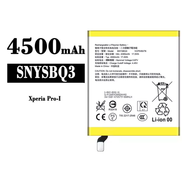 Original new battery SNYSBQ3 for Sony Xperia Pro-I