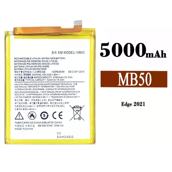 Original new battery MB50 for Motorola Edge 2021 / S30 / G200