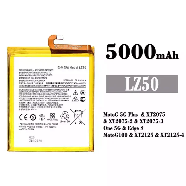 Original new battery LZ50 for Motorola MotoG 5G Plus / One 5G / Edge S / Moto G100