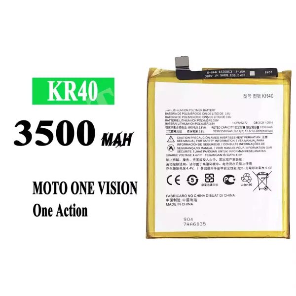 Original new battery KR40 for Motorola One Vision / P50 / One Action