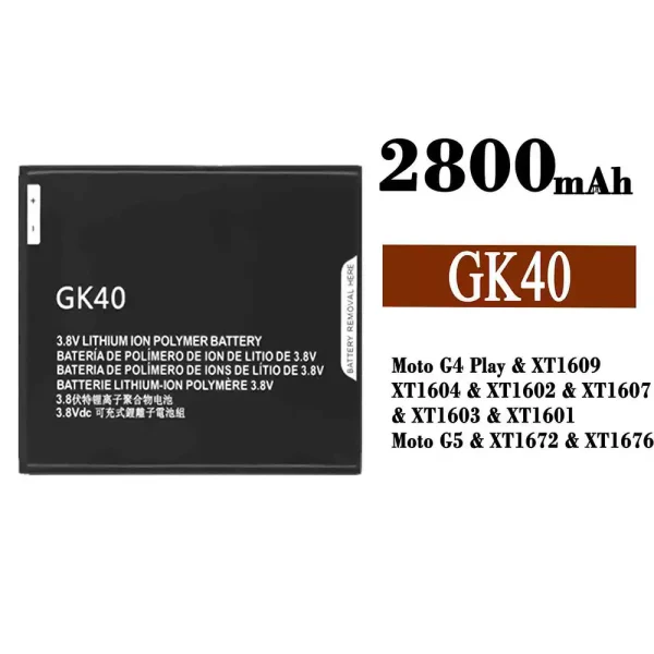 Original new battery GK40 for Motorola Moto G4 Play / Moto G5