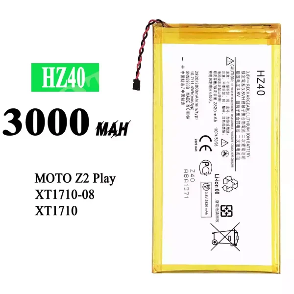 Original new battery HZ40 for Motorola Moto Z2 Play / Z Play 2nd Gen