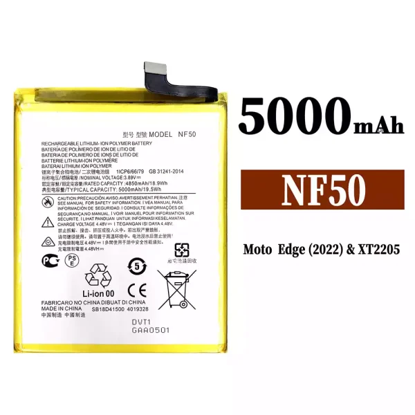 Original new battery NF50 for Motorola Edge(2022) / XT2205