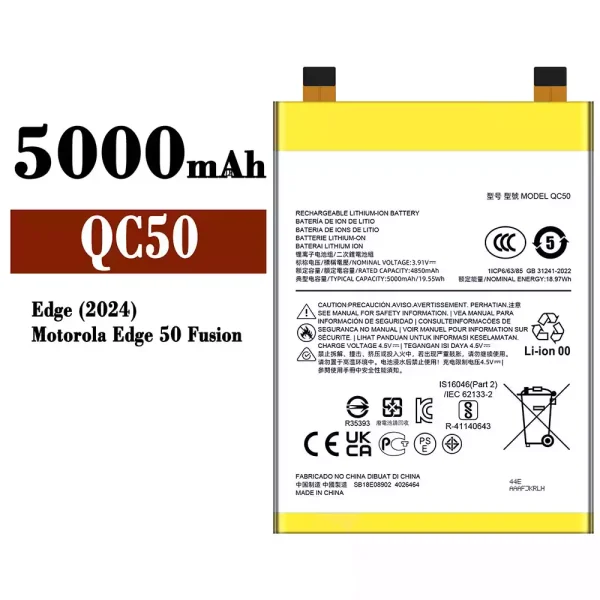 Original new battery QC50 for Motorola Edge(2024) / Edge 50 Fusion