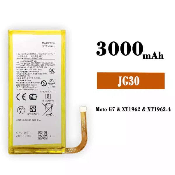 Original new battery JG30 for Motorola Moto G7 / XT1962 / XT1962-4