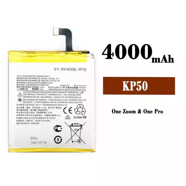 Original new battery KP50 for Motorola One Zoom/One Pro