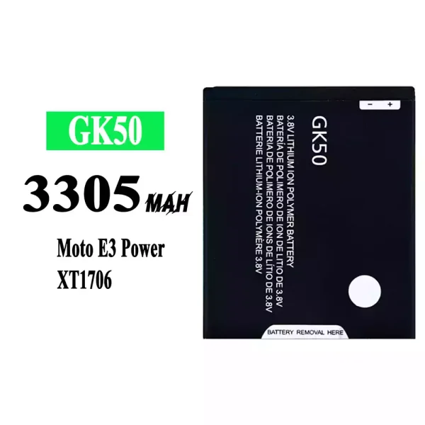 Original new battery GK50 for Motorola E 3 Power / XT1706
