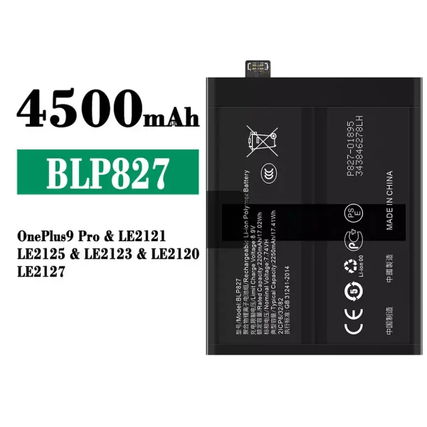 Original new battery BLP827 for OnePlus 9 Pro