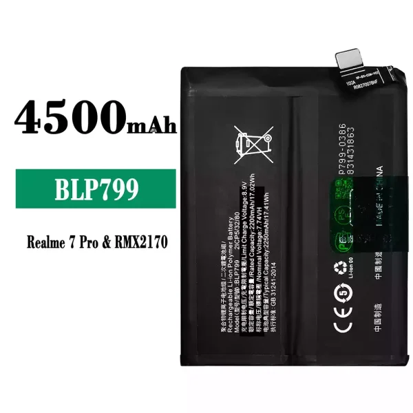 Original new battery BLP799 for OPPO Realme 7 Pro