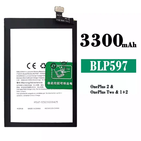 Original new battery BLP597 for OnePlus 2