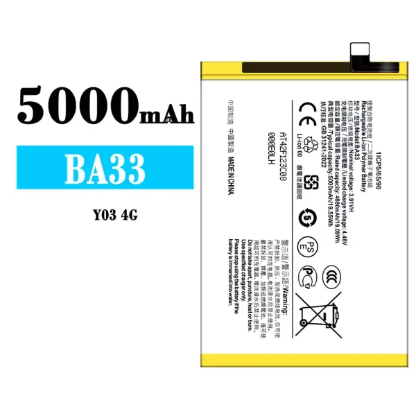 Original new battery BA33 for VIVO Y03