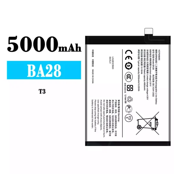 Original new battery BA28 for VIVO T3