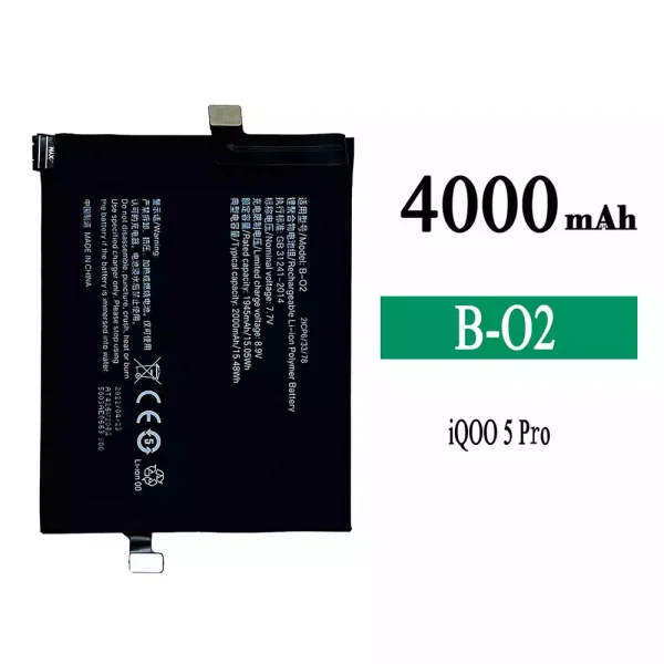 Original new battery B-O2 for VIVO iQOO 5 Pro