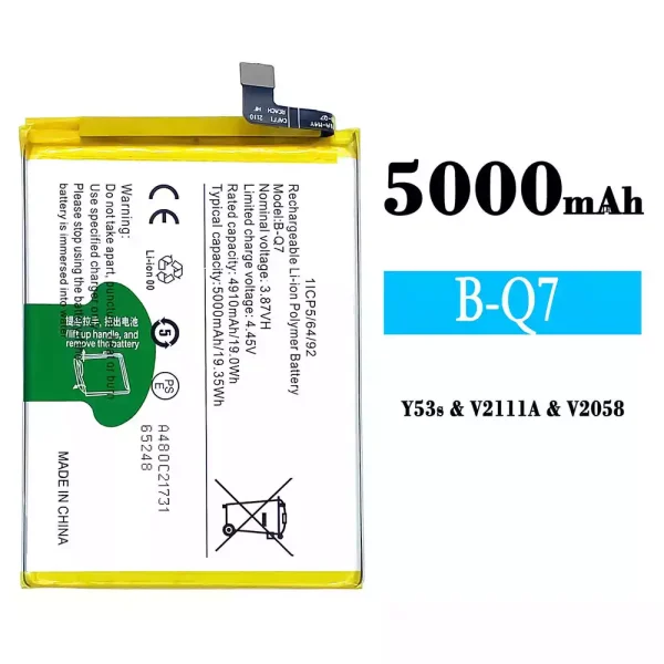 Original new battery B-Q7 for VIVO Y53s