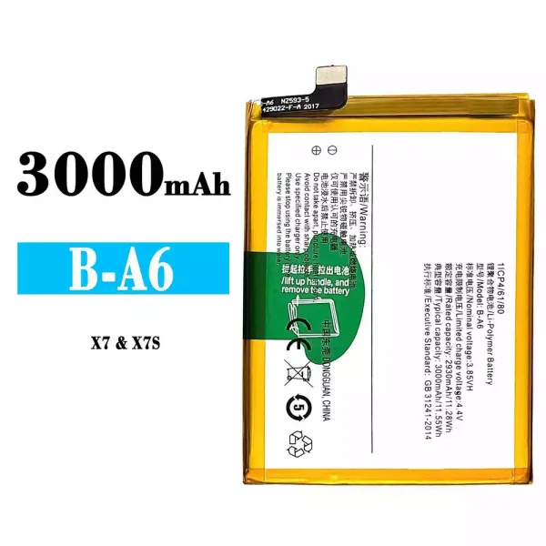 Original new battery B-A6 for VIVO X7/X7S