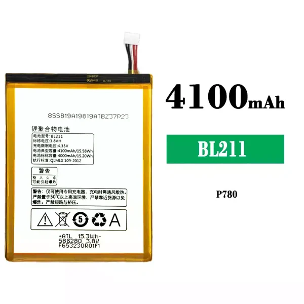 Original new battery BL211 for Lenovo P780