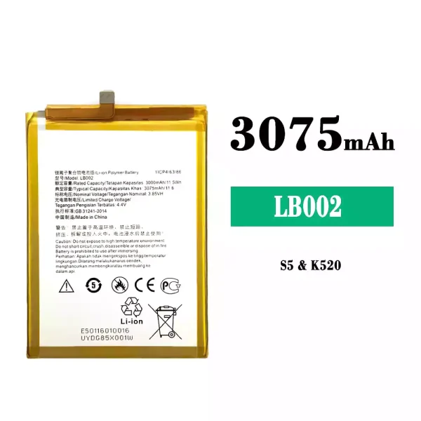 Original new battery LB002 for Lenovo S5/K520
