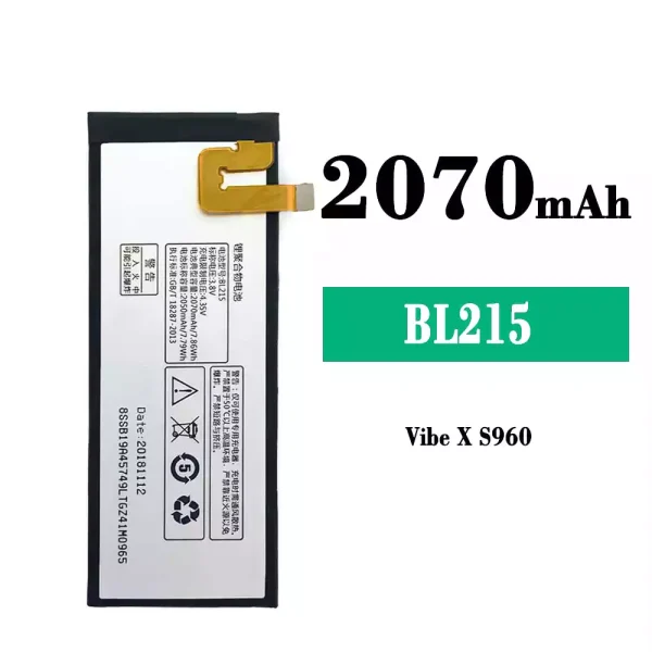 Original new battery BL215 for Lenovo VIBE X S960