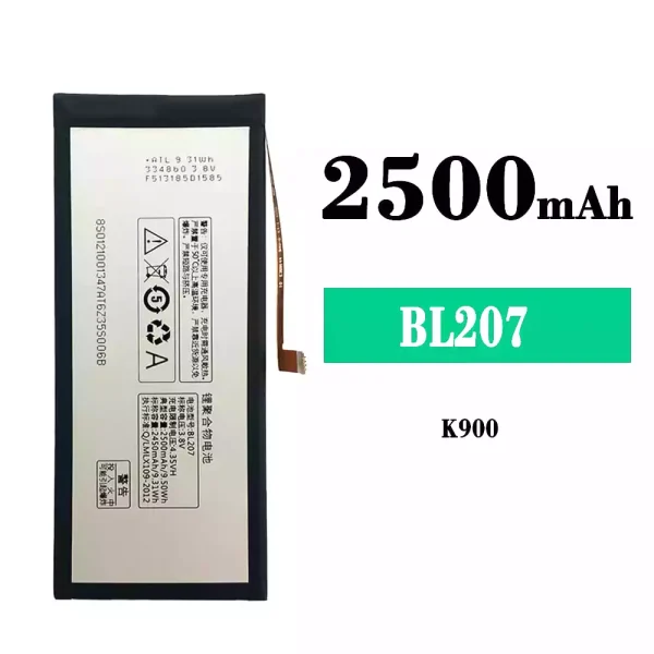 Original new battery BL207 for Lenovo K900