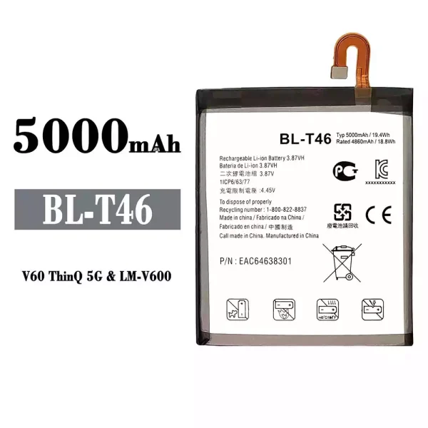 Original new battery BL-T46 for LG V60 ThinQ