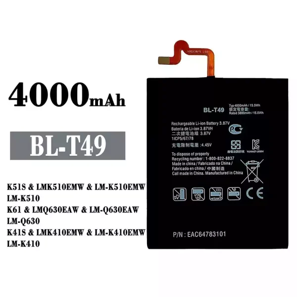 Original new battery BL-T49 for LG K51S / K61 / K41S